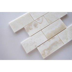 3x6 White Onyx Polished Tile 